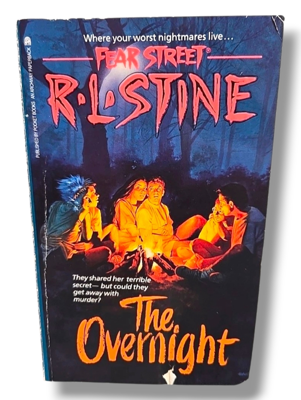The Overnight by R.L. Stine Fear Street Vintage YA Horror Archway Paperback Book